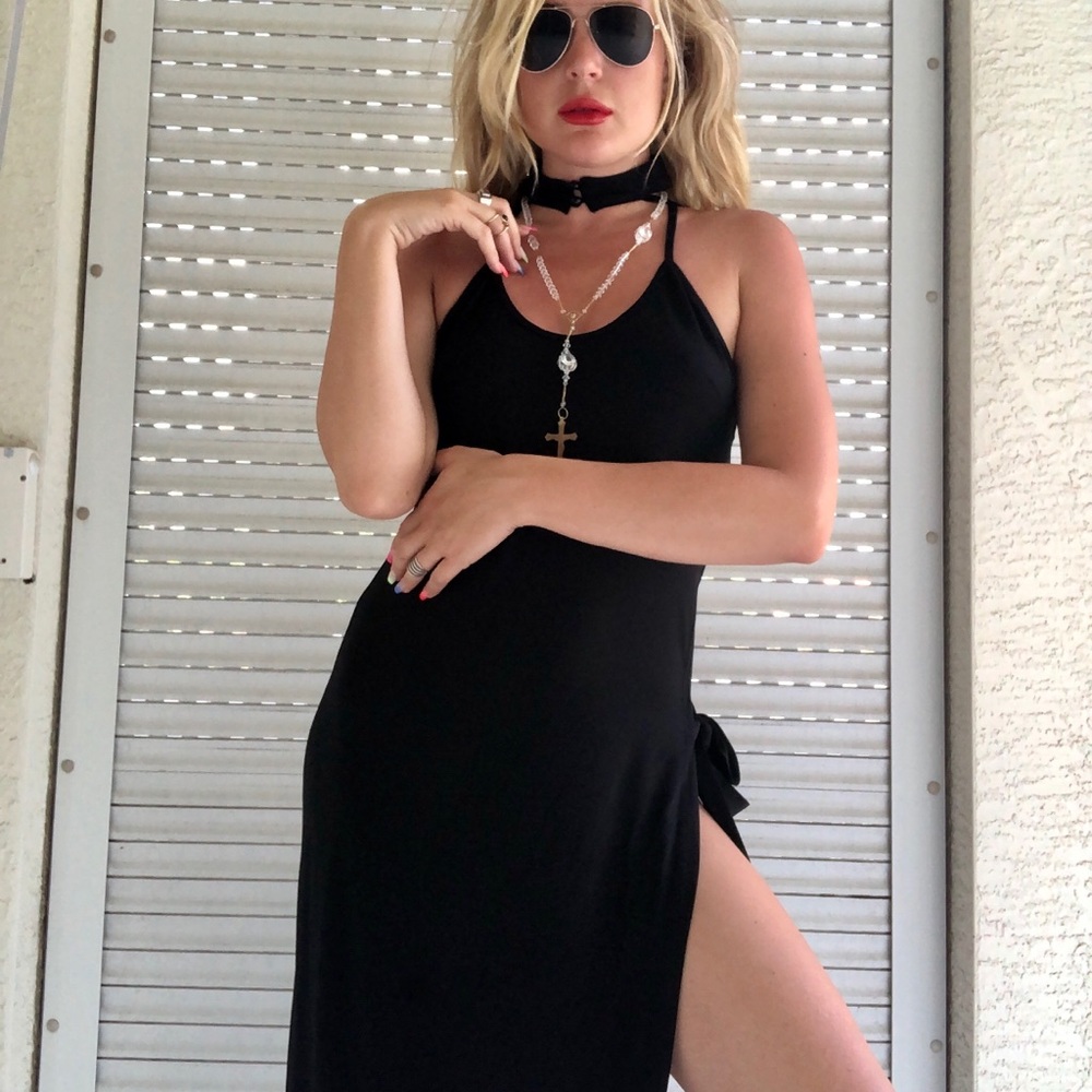 Black Choker NastyGal Dress Medium